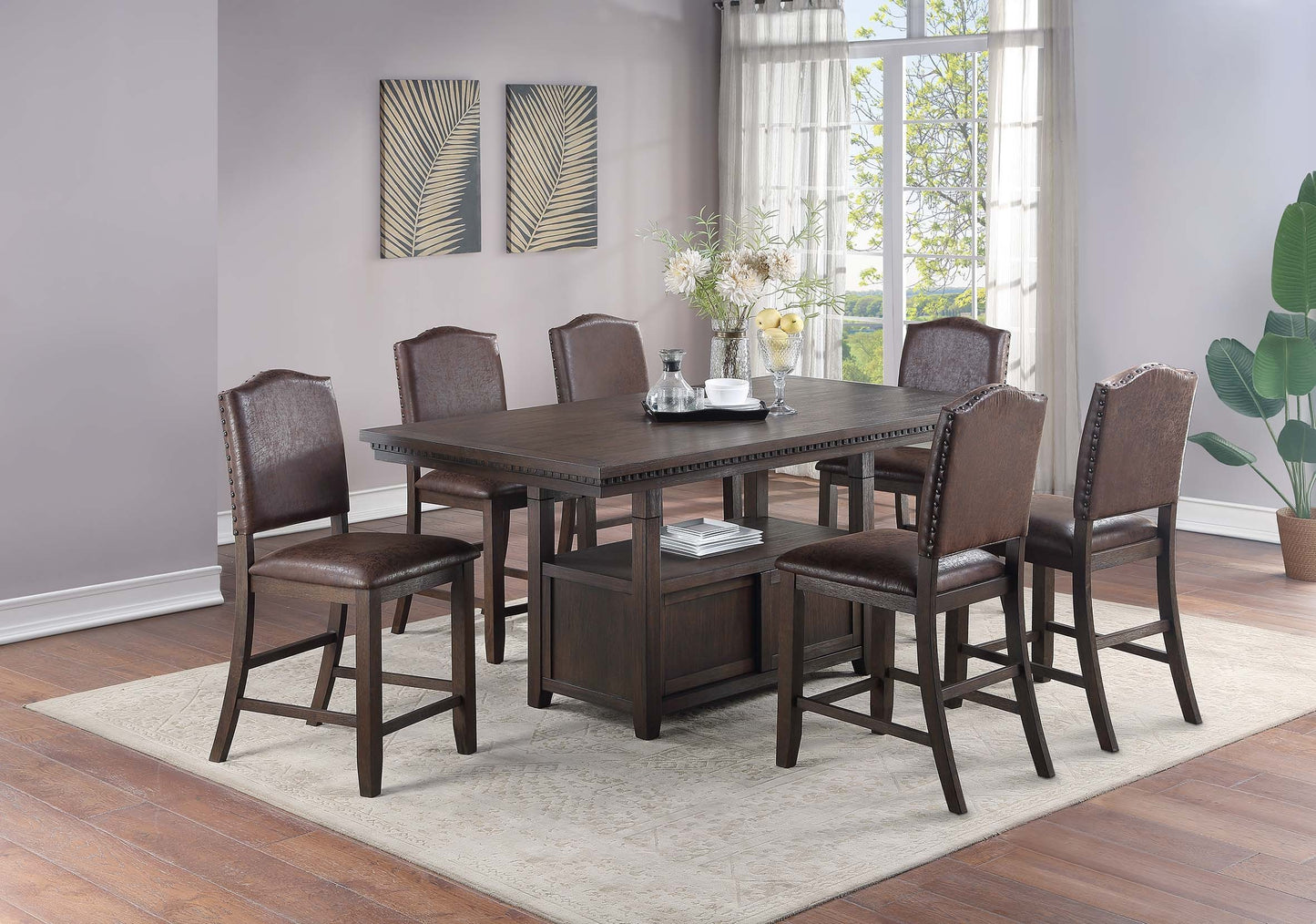 7-Piece Counter Height Dining Set