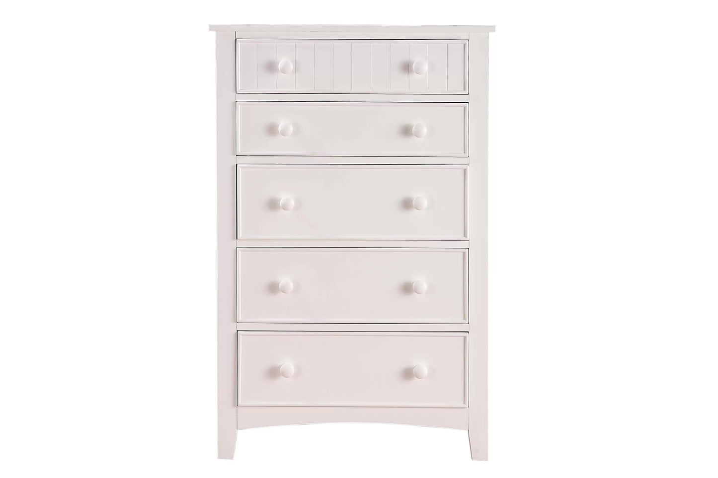 Twin Bed with Trundle - White