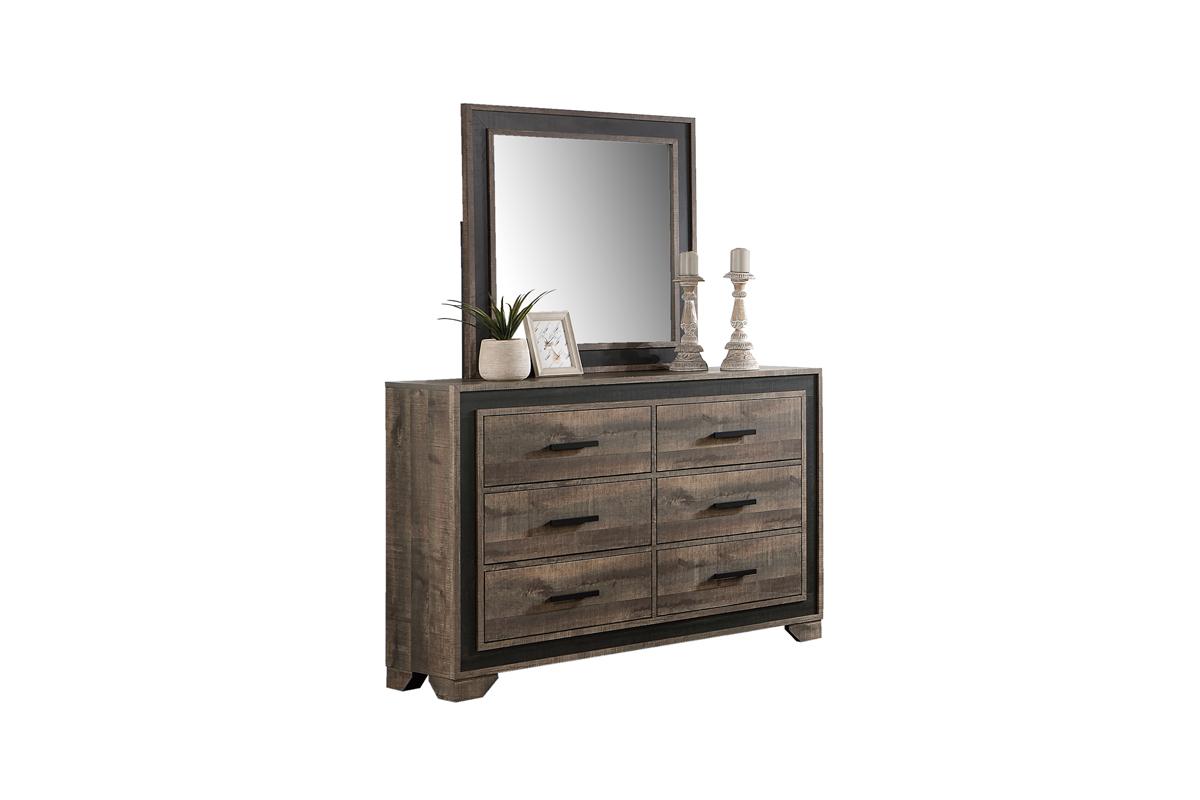 6 Drawer Dresser and Mirror