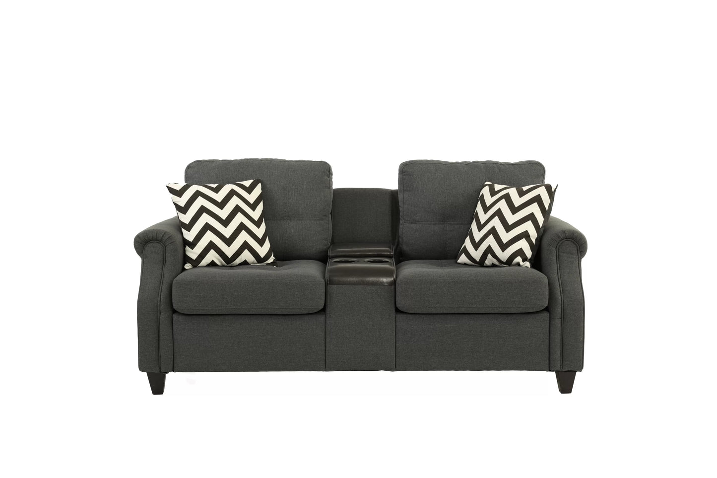 2-Piece Sofa & Loveseat Set with USB Console