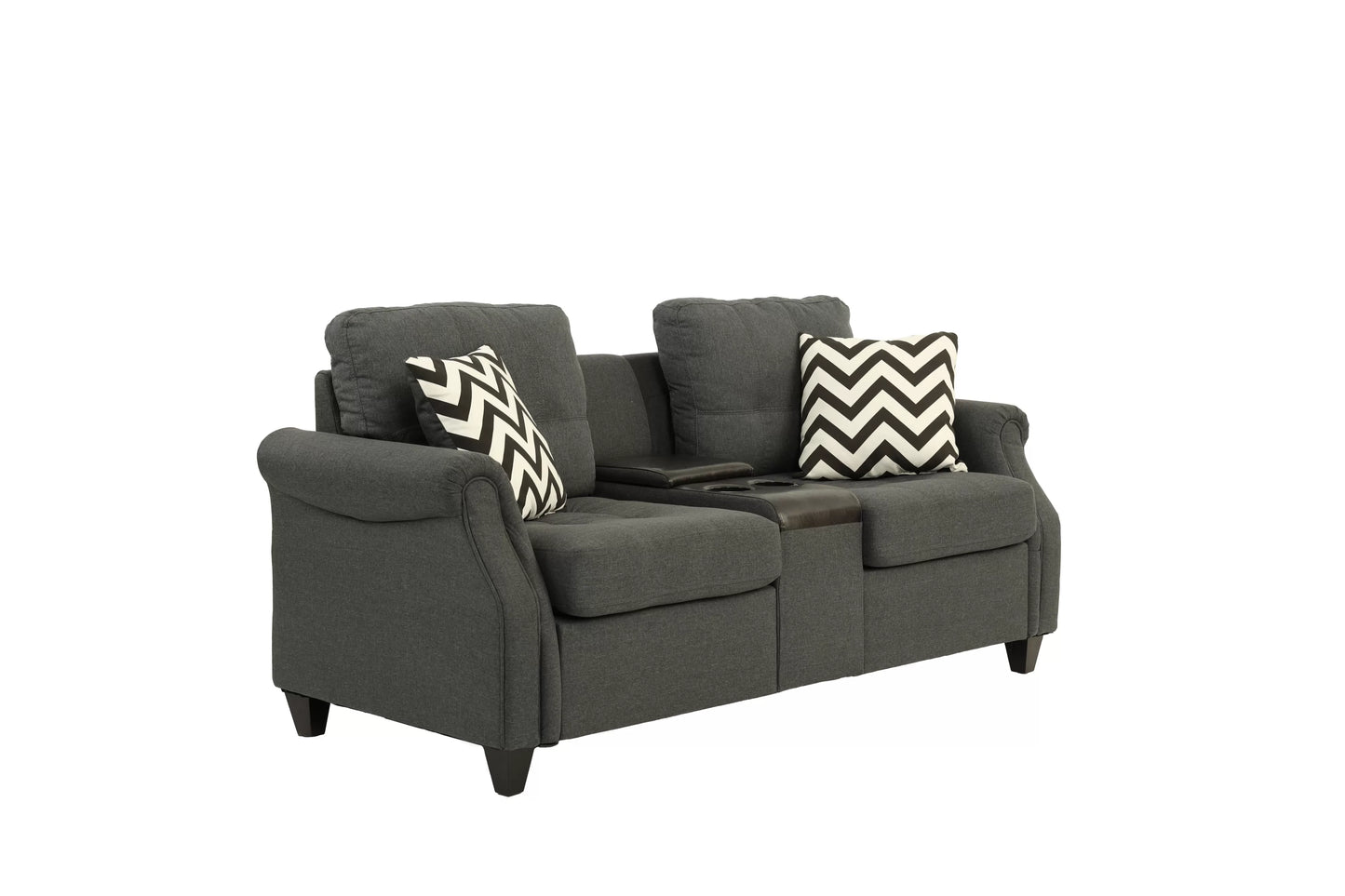 2-Piece Sofa & Loveseat Set with USB Console