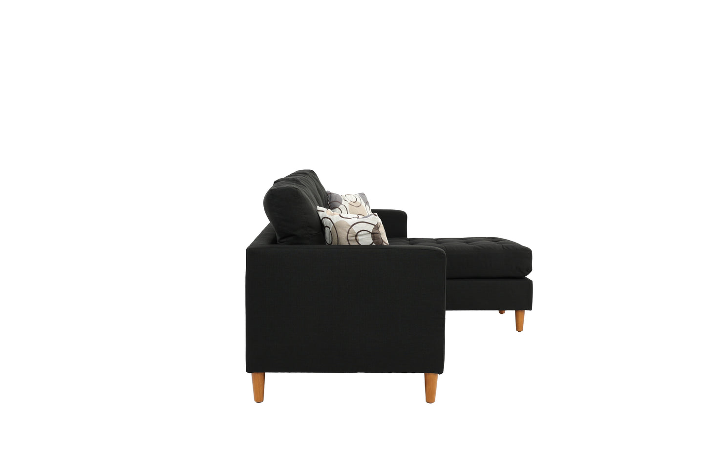 Reversible Sectional Set W/ 2 Accent Pillows