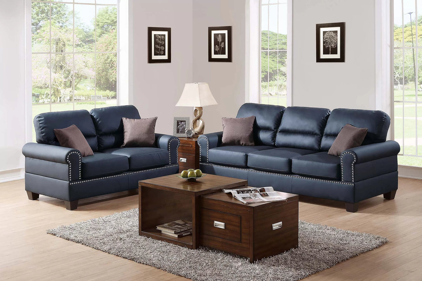 Elegant Comfort – 2-Piece Sofa Set