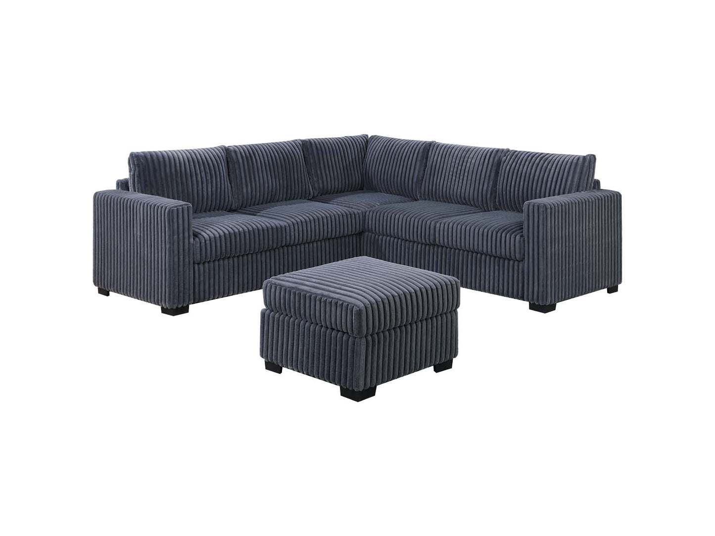 4-Piece Sectional Set W/ Ottoman