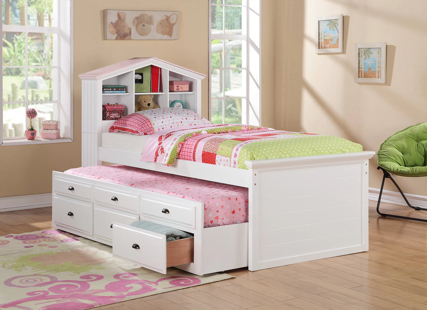 Twin Bed with Trundle