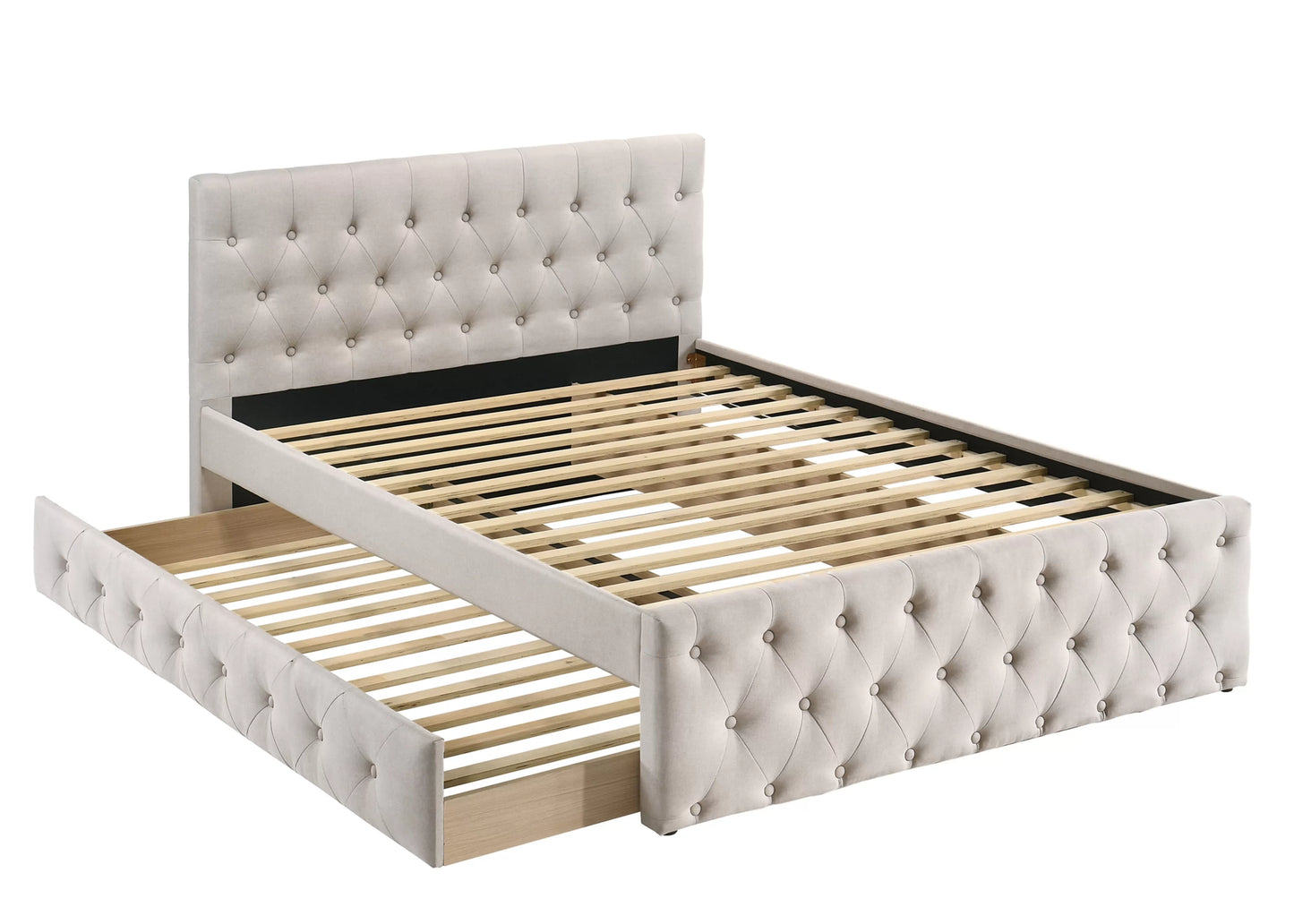 Bed Slats with Pull-Out Trundle