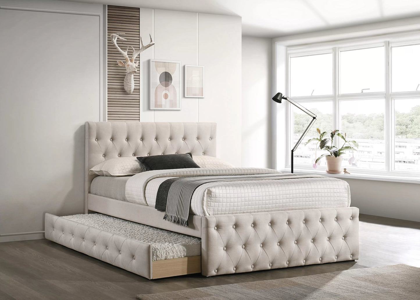 Bed Slats with Pull-Out Trundle