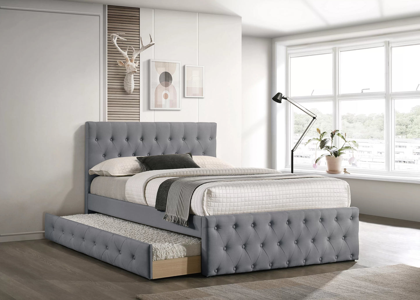 Bed Slats with Pull-Out Trundle