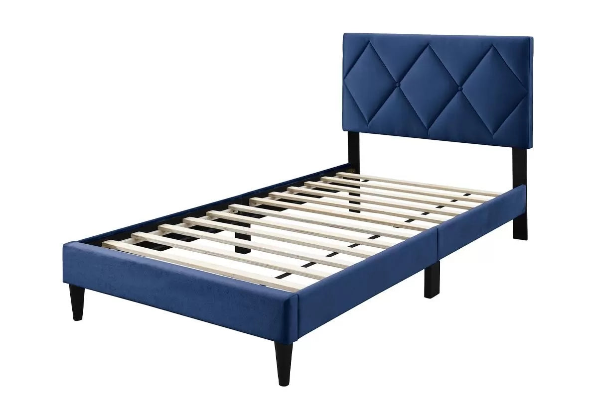 Velvet Upholstered Bed