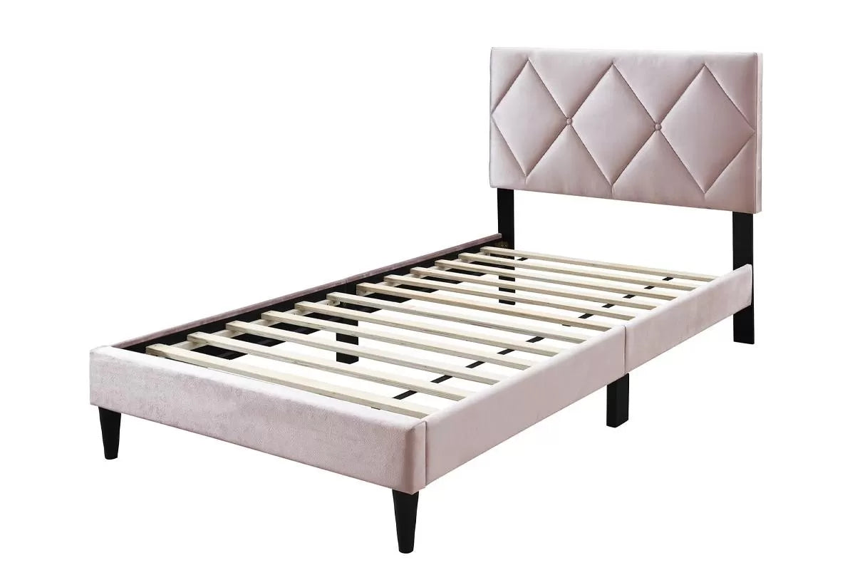 Velvet Upholstered Bed