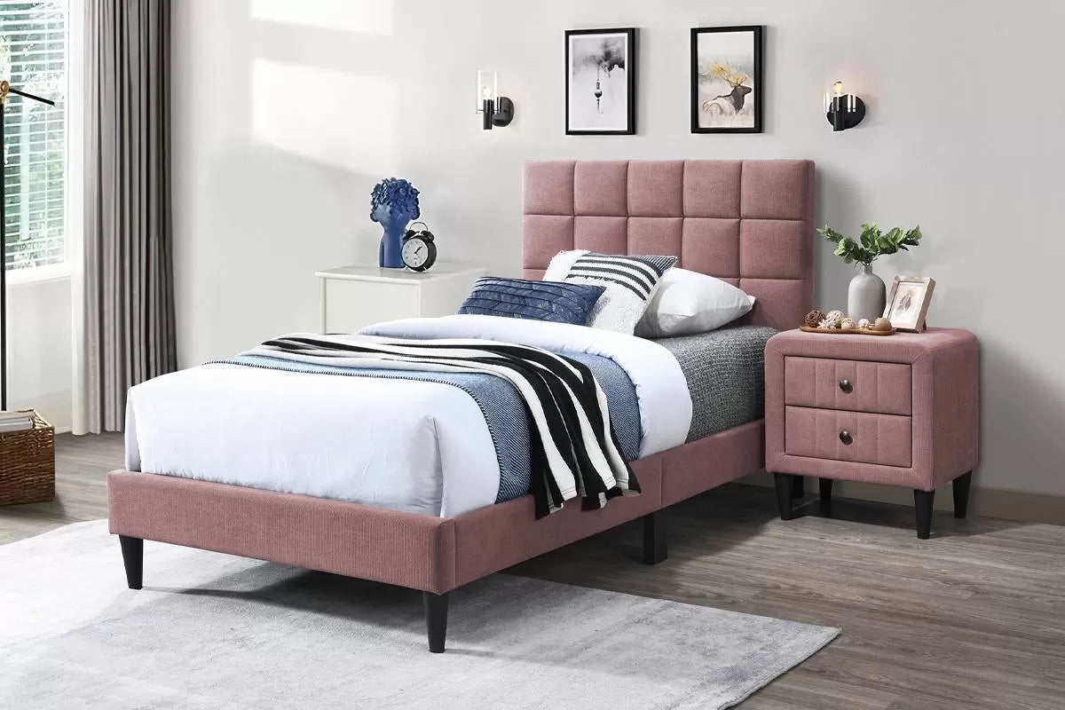 Velvet Upholstered Bed