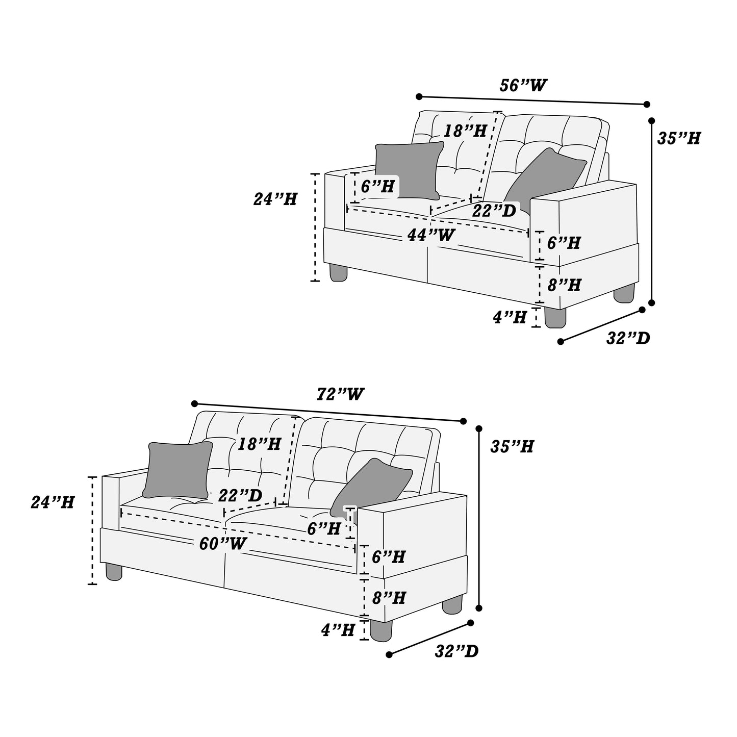 2-Piece Sofa Set