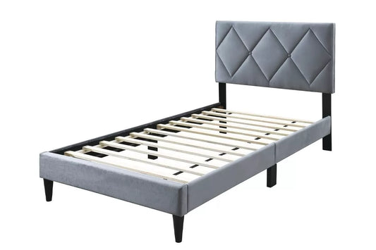 Velvet Upholstered Bed