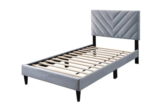 Velvet Upholstered Bed