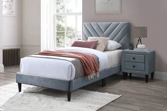 Velvet Upholstered Bed